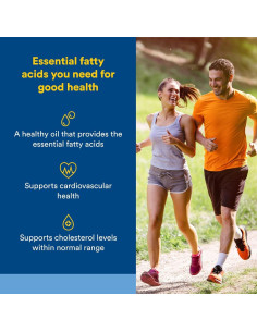 Aceite de Semilla de Lino Factores Naturales 180 Gelatinas 2