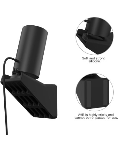 Soporte Adhesivo para Cámara Interior KOROAO 20 Negro