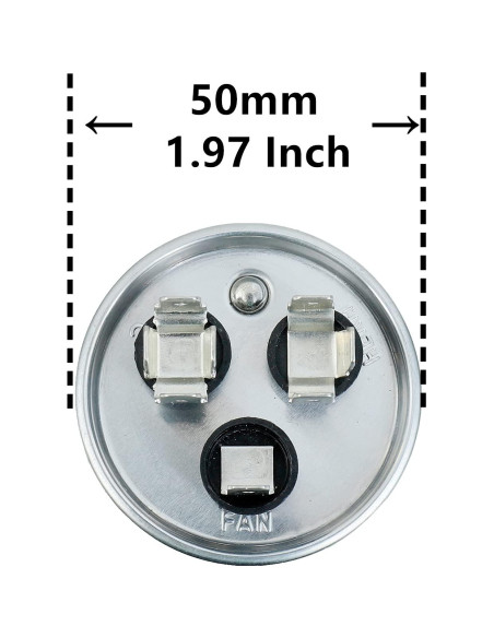 Capacitor de Arranque BOJACK CBB65 30+5F 370V para Motor AC Capacitor de Arranque BOJACK CBB65 30+5F 370V para Motor AC