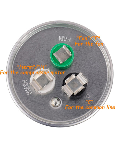 Capacitor CBB65B HUAREW 45/7.5 uF 370V/450V Doble Redondo Capacitor CBB65B HUAREW 45/7.5 uF 370V/450V Doble Redondo
