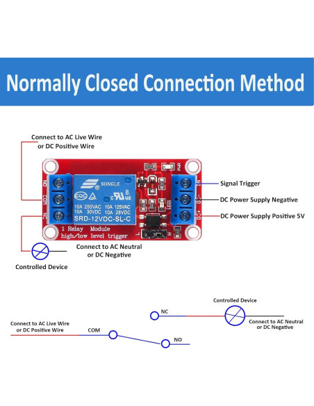 Módulo de Relé 1 Canal AEDIKO DC 5V con Aislamiento Optoacoplador Módulo de Relé 1 Canal AEDIKO DC 5V con Aislamiento Optoacoplador