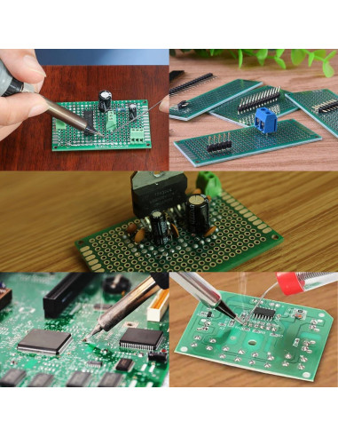 Placas PCB Doble Cara Rindion 32 Pcs 5 Tamaños para Proyectos DIY