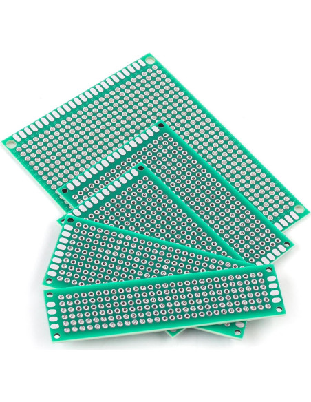 Placas PCB Doble Cara Rindion 32 Pcs 5 Tamaños para Proyectos DIY Placas PCB Doble Cara Rindion 32 Pcs 5 Tamaños para Proyectos DIY