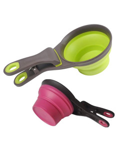 Juego de Tazas Medidoras Plegables Acronde 2 Piezas 118ml 237ml