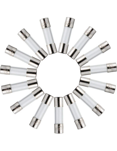 Fusibles de Vidrio BOJACK 5x20mm 15A 250V - Paquete de 20