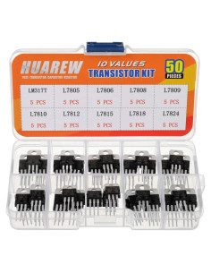 Kit de Reguladores de Voltaje Fijo Positivo HUAREW 50 Pcs