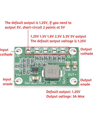 Módulo de Conversión de Voltaje HiLetgo MP1495 5pcs 3A
