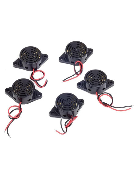 5 Zumbadores Electrónicos Alarma SFM-27 3-24V 100dB Qianxin 5 Zumbadores Electrónicos Alarma SFM-27 3-24V 100dB Qianxin
