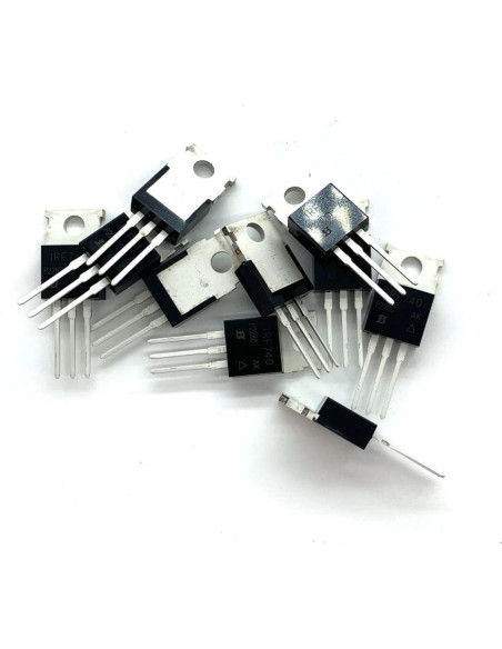 5 Transistores MOSFET IRF740 TO-220 400V 10A Vishay 5 Transistores MOSFET IRF740 TO-220 400V 10A Vishay