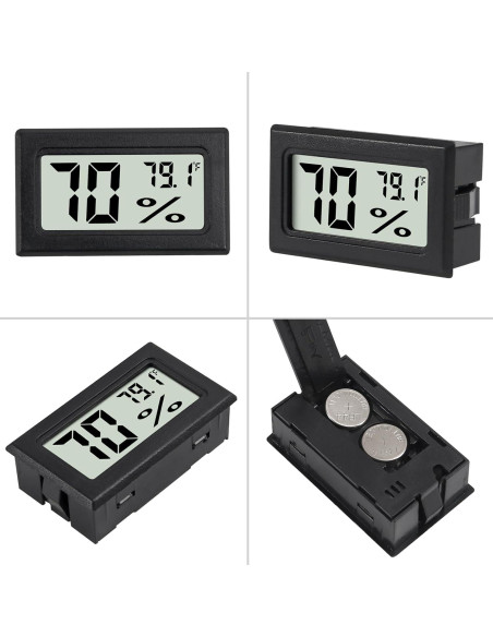 Termómetro Higrómetro Digital 3 Pcs Shutao Mini LCD Interior Termómetro Higrómetro Digital 3 Pcs Shutao Mini LCD Interior