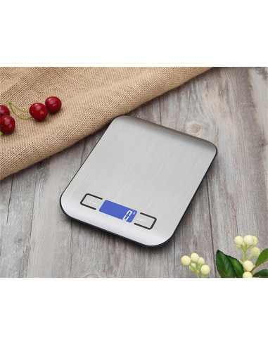 Báscula de Cocina Digital TXY 10kg 1g Acero Inoxidable LCD