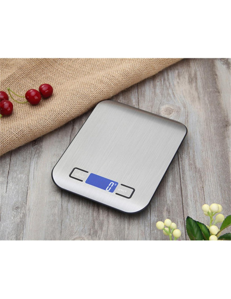 Báscula de Cocina Digital TXY 10kg 1g Acero Inoxidable LCD Báscula de Cocina Digital TXY 10kg 1g Acero Inoxidable LCD