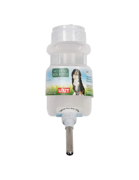 Botella de Agua Lixit 1306 ml para Perros Sin Goteo Blanca Botella de Agua Lixit 1306 ml para Perros Sin Goteo Blanca