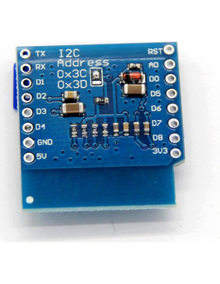 Mini OLED Shield HiLetgo 64x48 píxeles I2C 3.3V Mini OLED Shield HiLetgo 64x48 píxeles I2C 3.3V