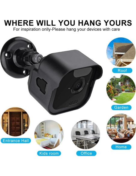Soporte de Pared KJRIVER para Cámara Blink Outdoor 3/4 Gen Ajustable Soporte de Pared KJRIVER para Cámara Blink Outdoor 3/4 Gen Ajustable