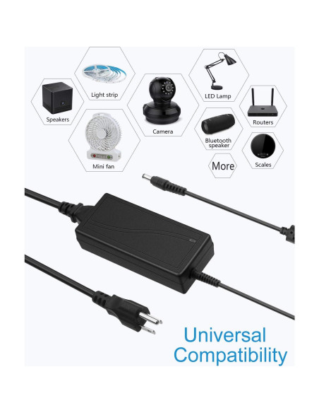 Adaptador de Corriente ALITOVE 24V 3A 72W para LED y CCTV Adaptador de Corriente ALITOVE 24V 3A 72W para LED y CCTV