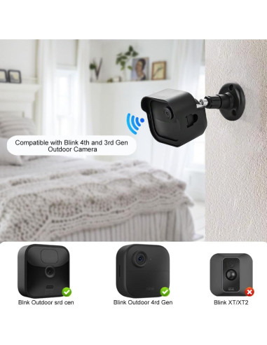 Soporte de Pared KJRIVER para Cámara Blink Outdoor 3/4 Gen Ajustable