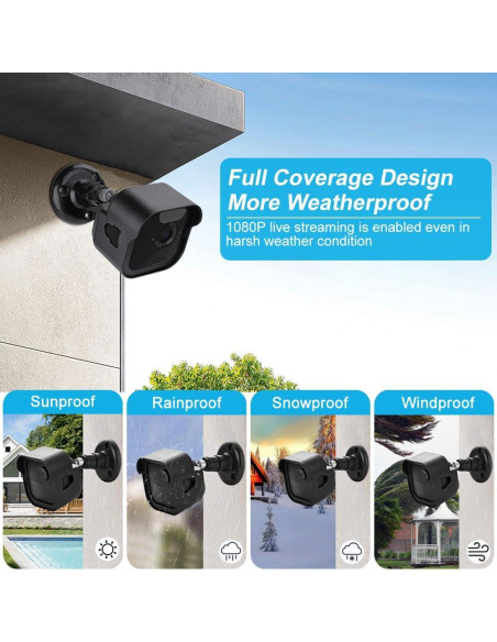 Soporte de Pared KJRIVER para Cámara Blink Outdoor 3/4 Gen Ajustable Soporte de Pared KJRIVER para Cámara Blink Outdoor 3/4 Gen Ajustable