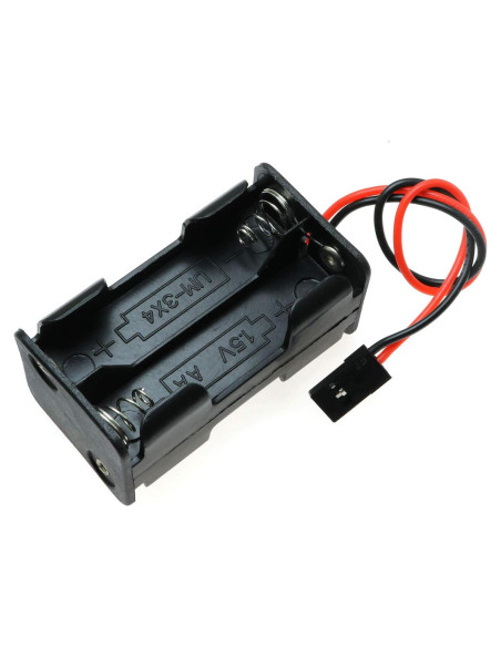 Soporte de Batería AA E-outstanding 4 Celdas 6V Negro Soporte de Batería AA E-outstanding 4 Celdas 6V Negro