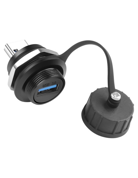 Conector USB 3.0 Impermeable QIANRENON Macho a Hembra 5Gbps Conector USB 3.0 Impermeable QIANRENON Macho a Hembra 5Gbps