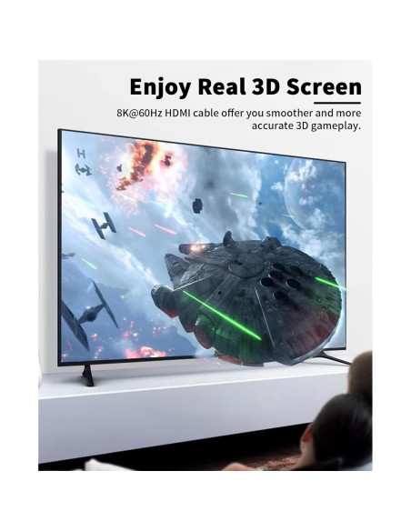 Adaptador HDMI Poyiccot 180 Grados 8K 60Hz Extensor UHD Adaptador HDMI Poyiccot 180 Grados 8K 60Hz Extensor UHD