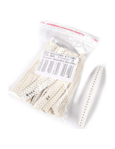 Kit de Resistencias SMD 0603 Atnsinc 1500 Piezas 0-10M Ohm Kit de Resistencias SMD 0603 Atnsinc 1500 Piezas 0-10M Ohm