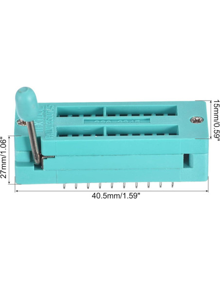 Zócalo de Prueba ZIF IC Universal PATIKIL 20 Pines 3.0mm Zócalo de Prueba ZIF IC Universal PATIKIL 20 Pines 3.0mm