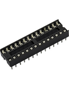 15 Zócalos DIP IC 28 Pines Doble Fila 2.54mm Jujinglobal 2