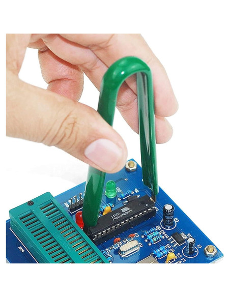 Extractor de Chips IC Antiestático Hegebeck 2 Pcs Verde Extractor de Chips IC Antiestático Hegebeck 2 Pcs Verde