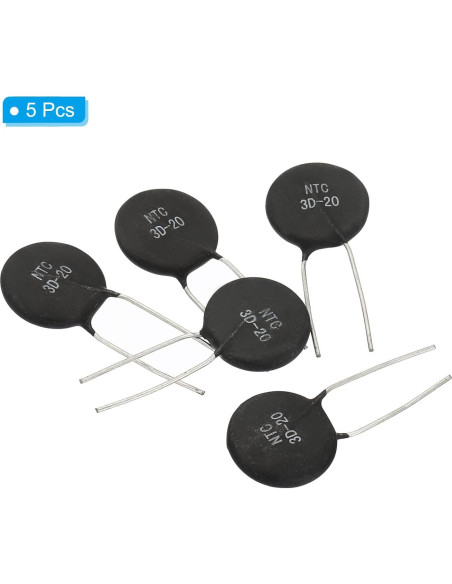 Termistores NTC 3 Ohm PATIKIL - 5 Piezas para Medición de Temperatura Termistores NTC 3 Ohm PATIKIL - 5 Piezas para Medición de Temperatura