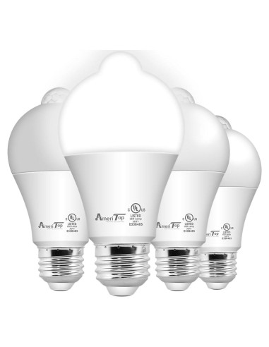 Bombilla LED AmeriTop A19 con Sensor de Movimiento 10W 806lm