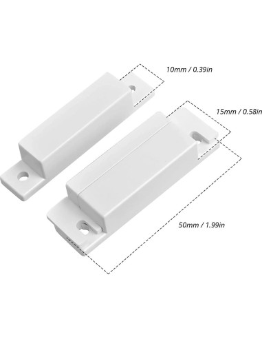 Interruptor Reed Magnético TOWODE para Puertas y Ventanas - Paquete de 10