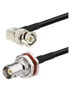 Adaptador BNC hembra a macho Eightwood 50cm RG58 50Ohm