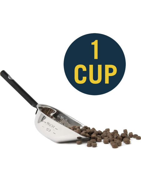 Cucharón de Comida Acero Inoxidable OurPet 1 Taza Duradero Cucharón de Comida Acero Inoxidable OurPet 1 Taza Duradero