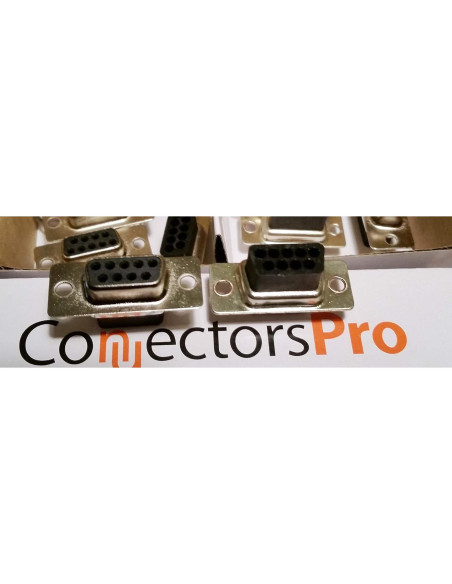 Kit 5 Conectores Crimp DB9 Femenino + Capuchones y Pines Kit 5 Conectores Crimp DB9 Femenino + Capuchones y Pines