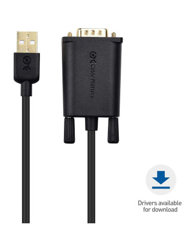 Adaptador USB a Serial Cable Macho a Macho 1.83m Cable Matters