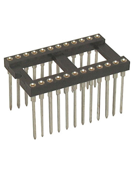 Zócalo IC DIP 24 Pines Jameco Valuepro 6100-24W-R Paquete de 2 Zócalo IC DIP 24 Pines Jameco Valuepro 6100-24W-R Paquete de 2