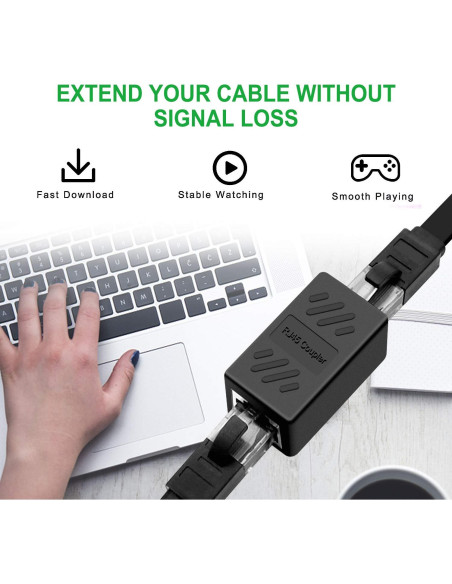 Acoplador RJ45 Oneme Hembra a Hembra Cat7/Cat6/Cat5e - 30 Piezas Acoplador RJ45 Oneme Hembra a Hembra Cat7/Cat6/Cat5e - 30 Piezas