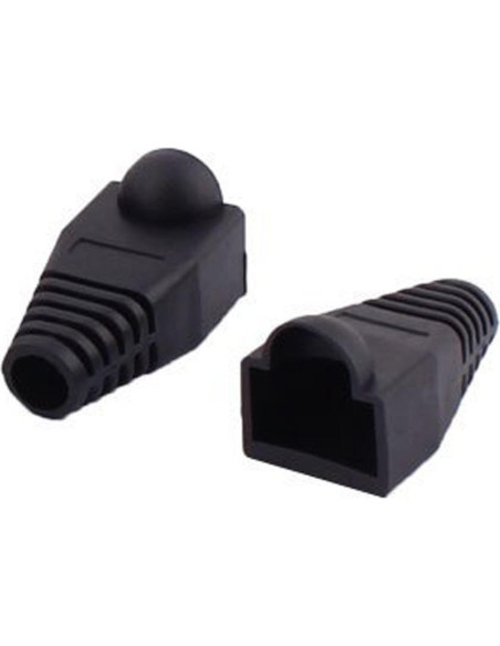 Cubiertas de botas RJ45 Copapa 100PCS Plástico Negro Cubiertas de botas RJ45 Copapa 100PCS Plástico Negro