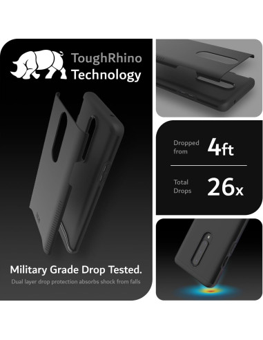 Funda TUDIA para OnePlus 8 Doble Capa Negro Mate