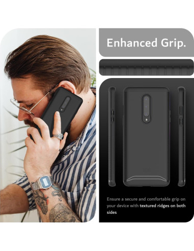 Funda TUDIA para OnePlus 8 Doble Capa Negro Mate