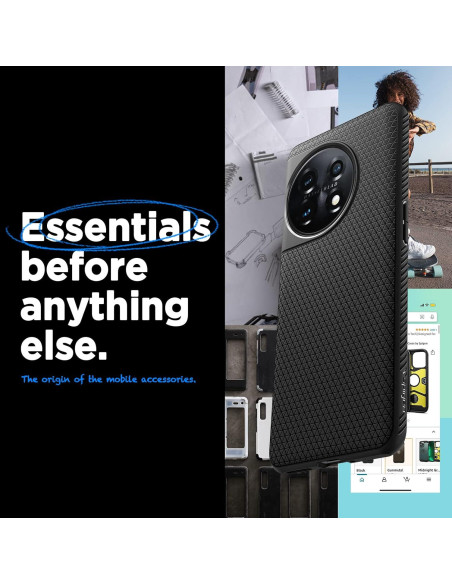 Funda Spigen Liquid Air para OnePlus 11 - Negro Mate Funda Spigen Liquid Air para OnePlus 11 - Negro Mate