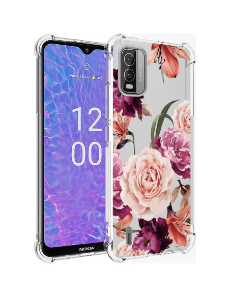 Funda Protectora TPU para Nokia C210 Floral Púrpura 6.3" Funda Protectora TPU para Nokia C210 Floral Púrpura 6.3"