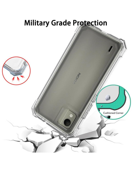 Funda híbrida para Nokia C110 con protector de pantalla Funda híbrida para Nokia C110 con protector de pantalla