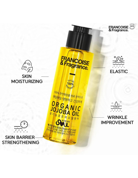 Aceite de Jojoba Orgánico Francoise 47.3ml - Hidratante Piel Sensible Aceite de Jojoba Orgánico Francoise 47.3ml - Hidratante Piel Sensible