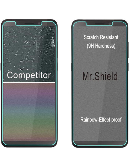 Protector de Pantalla Mr.Shield para Alcatel Lumos y Axel - 3 PCS Vidrio Templado 9H Protector de Pantalla Mr.Shield para Alcatel Lumos y Axel - 3 PCS Vidrio Templado 9H