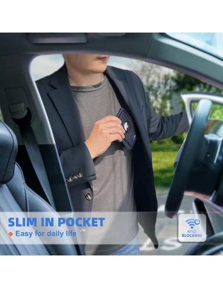 Billetera delgada para hombres Bulliant con bloqueo RFID 11 tarjetas Billetera delgada para hombres Bulliant con bloqueo RFID 11 tarjetas