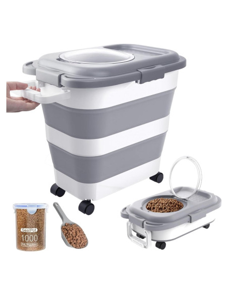 Contenedor de Almacenamiento de Comida para Perros DDMOMMY 12.7 kg Contenedor de Almacenamiento de Comida para Perros DDMOMMY 12.7 kg