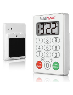 Temporizador de Cocina Digital BaldrTherm Impermeable Blanco