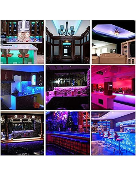 Tira LED WS2812B 5m 300 LEDs SMD 5050 RGB IP65 Tira LED WS2812B 5m 300 LEDs SMD 5050 RGB IP65